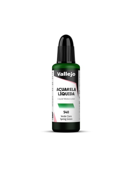 Acuarela Líquida Vallejo 32 ml Verde Claro Nº540