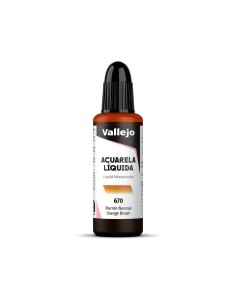 Acuarela Líquida Vallejo 32 ml Negro Nº710