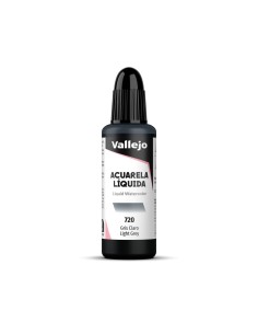 Acuarela Líquida Vallejo 32 ml Gris Claro Nº720