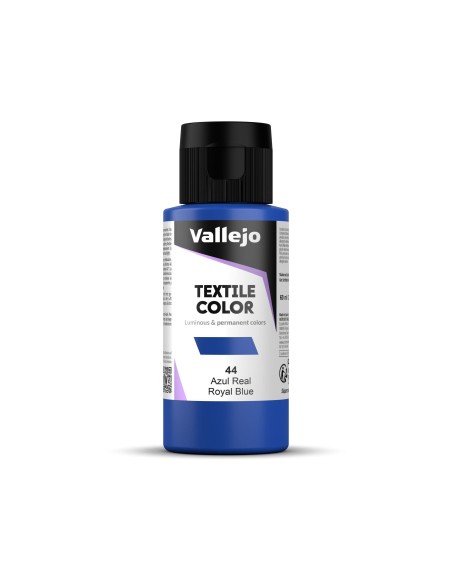 Pintura Textil Vallejo 60 ml Azul Real Nº44