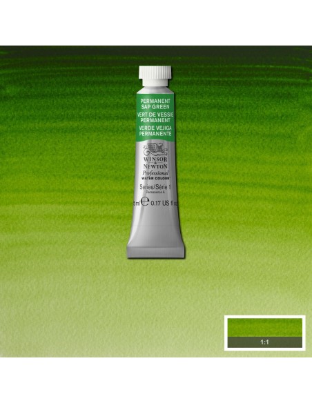 Acuarela W&N Professional Tubo Verde Vejiga Permanente