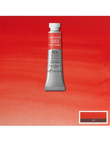 Acuarela W&N Professional Tubo Rojo Cadmio