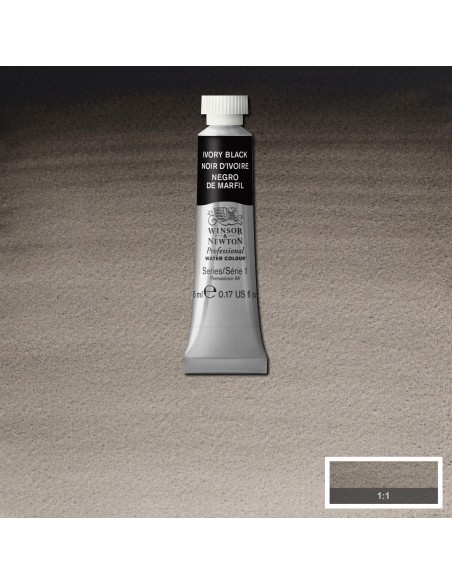 Acuarela W&N Professional Tubo Negro de Marfil