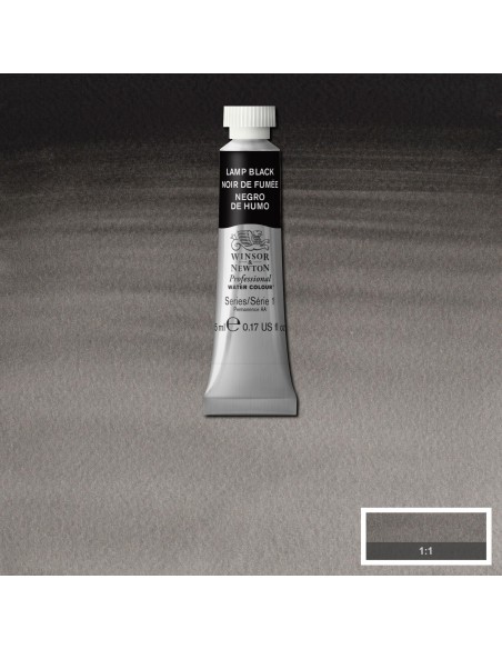 Acuarela W&N Professional Tubo Negro de Humo