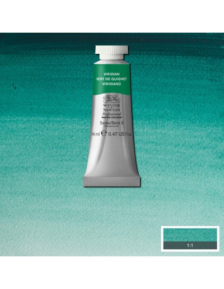 Acuarela W&N Professional Tubo Verde Esmeralda-Viridiano