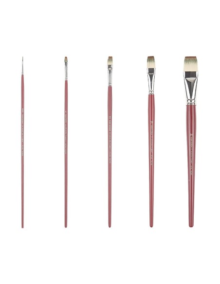 Pincel Van Gogh Plano Sintético Tricolor 278