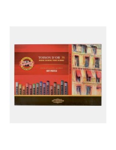 Caja Ceras Koh-I-Noor Redondos Pastel 36 Unidades