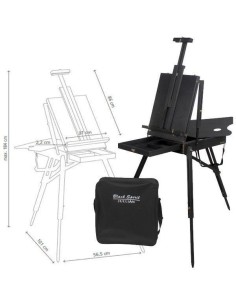 Caja Caballete Negro 57x43,5x17 cms