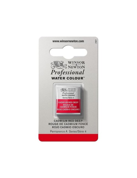 Acuarela W&N Professional 1/2 Godet Rojo Cadmio Oscuro