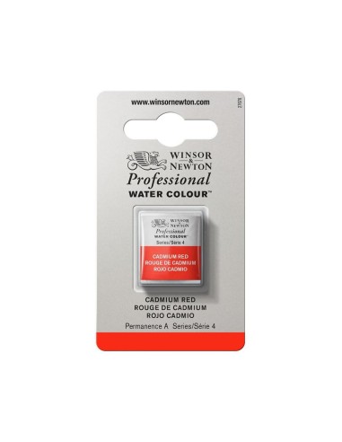 Acuarela W&N Professional 1/2 Godet Rojo de Cadmio