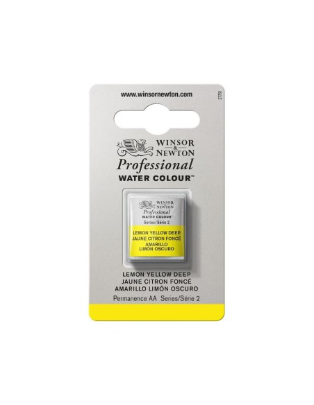 Acuarela W&N Professional 1/2 Godet Amarillo Limón Oscuro