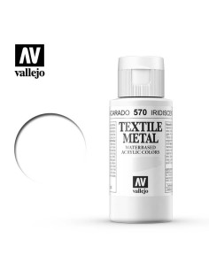 Pintura Textil Vallejo 60 ml Metálico Nacarado Nº570