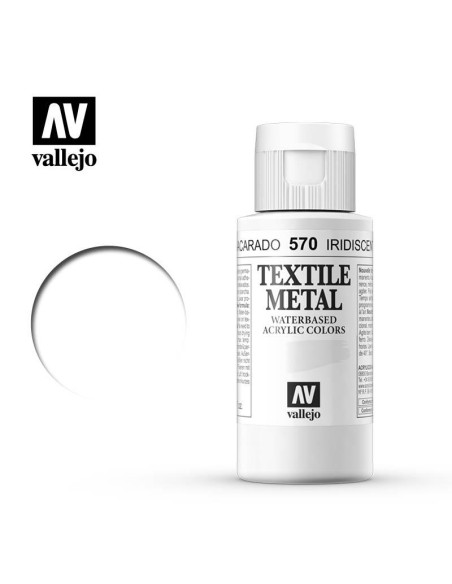 Pintura Textil Vallejo 60 ml Metálico Nacarado Nº570