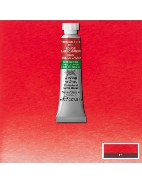 Acuarela W&N Professional Tubo Rojo Libre de Cadmio