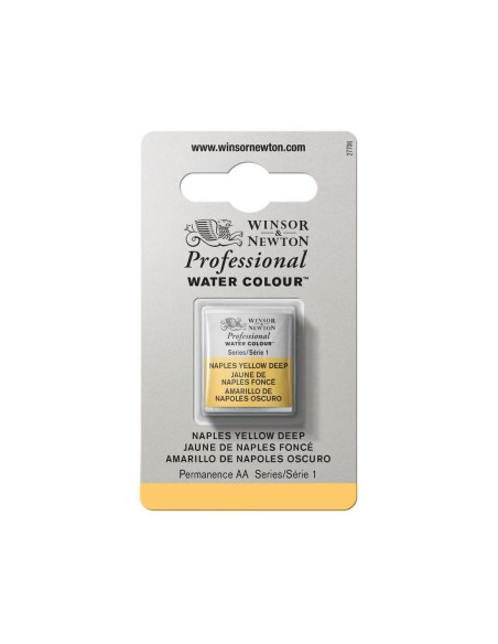 Acuarela W&N Professional 1/2 Godet Amarillo de Nápoles Oscuro