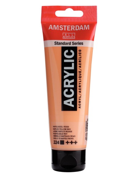 Acrílico Amsterdam Amarillo Nápoles Rojo Nº 224