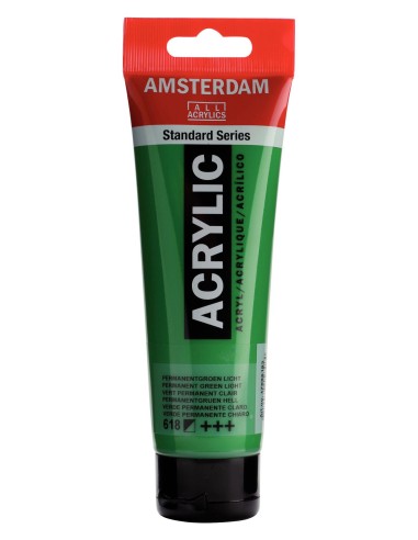 Acrílico Amsterdam Verde Permanente Claro Nº618