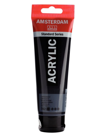 Acrílico Amsterdam Negro Bujía Nº702