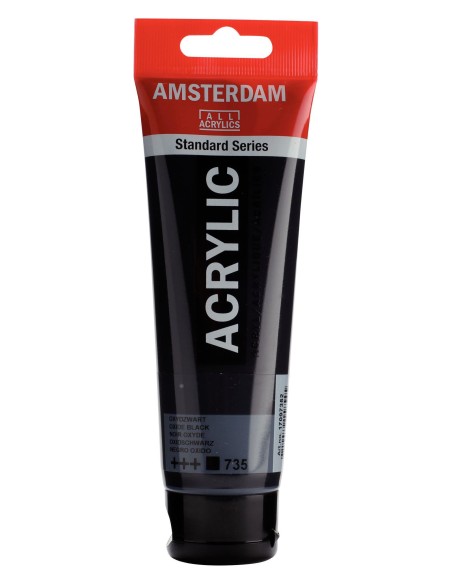 Acrílico Amsterdam Negro Óxido Nº735