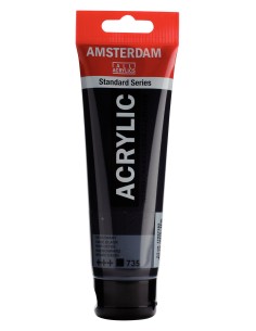 Acrílico Amsterdam Negro Óxido Nº735 2