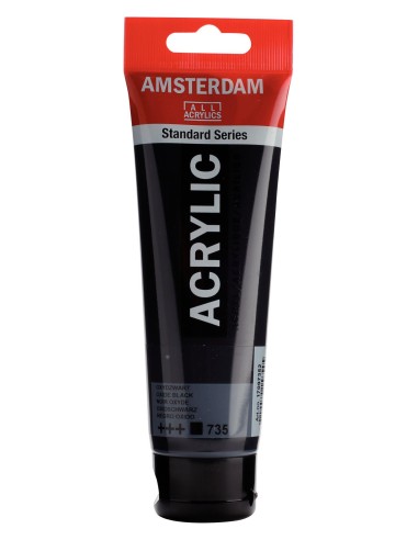 Acrílico Amsterdam Negro Óxido Nº735