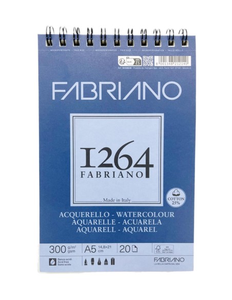 Bloc Fabriano Acuarela A5 300 gr