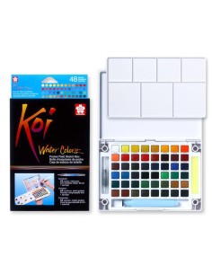 Caja Acuarelas Sakura Koi Colores 1/2 Godet 48 Unidades 2