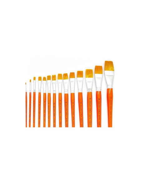 Pincel Golden Sable Plano Sintético 1500F