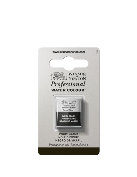 Acuarela W&N Professional 1/2 Godet Negro de Marfil 