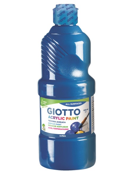 Témpera Giotto 500 ml Azul Cyan