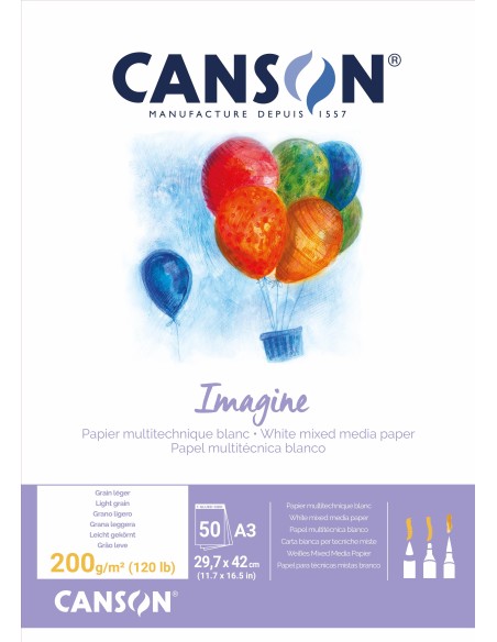 Bloc Canson Mix Media A3 50 H 200 gr