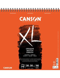 Bloc Canson XL Croquis 30x30 cm 120 H 90 gr