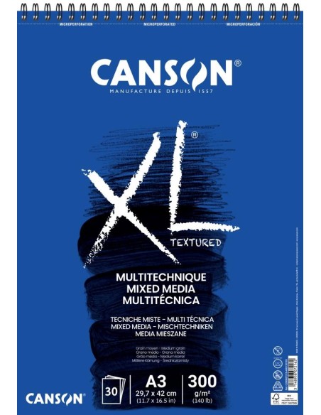 Bloc Canson XL Mix Media A3 30 H 300 gr