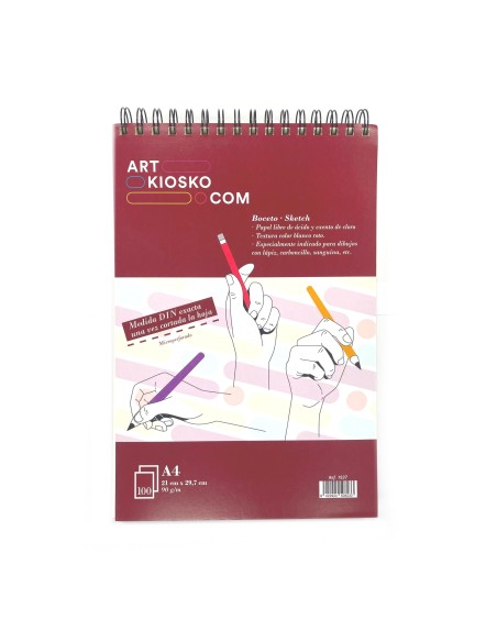 Bloc ArtKiosko Esbozo A4 100 H 90 gr