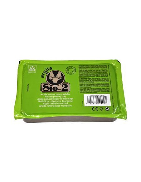 Arcilla Sio-2 Blanca 1.5 kg