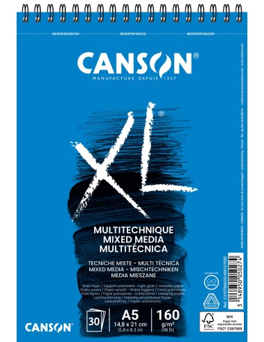 Bloc Canson XL Mix Media A5 50 H 300 gr