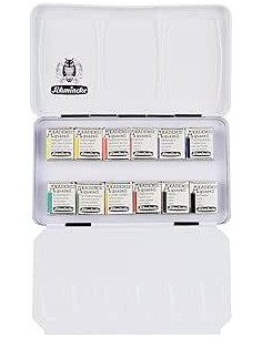 Caja Acuarelas Akademie 1/2 Godet 12 Unidades