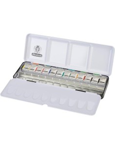 Caja Acuarelas Akademie 1/2 Godet 12 Unidades 