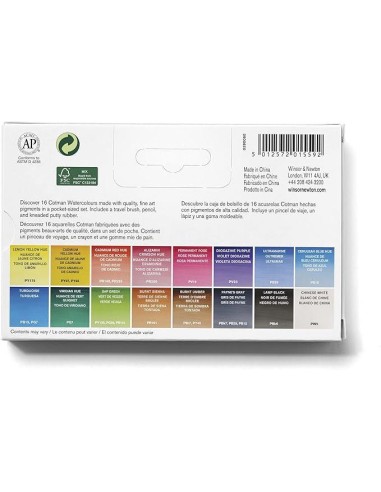 Caja Acuarelas Cotman Bolsillo Deluxe 1/2 Godet