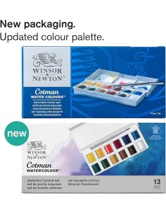 Caja Acuarelas W&N Cotman 1/ 2 Godet 12 Unidades 2