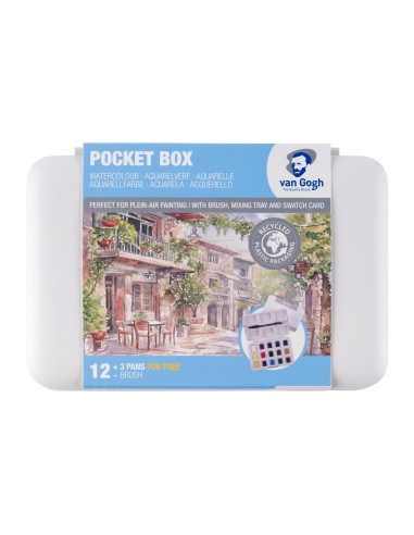 Caja Acuarela Van Gogh 12+3 Godet
