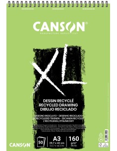 Bloc Canson XL Dibujo Reciclado A3 50 H 160 gr 2