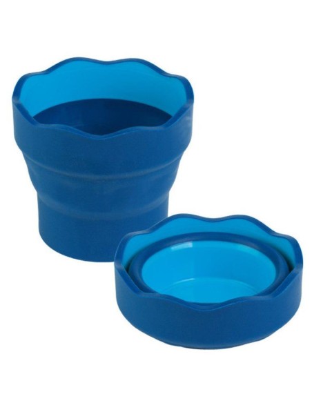Recipiente Limpia - Pinceles Clic & Go Faber-Castell Azul