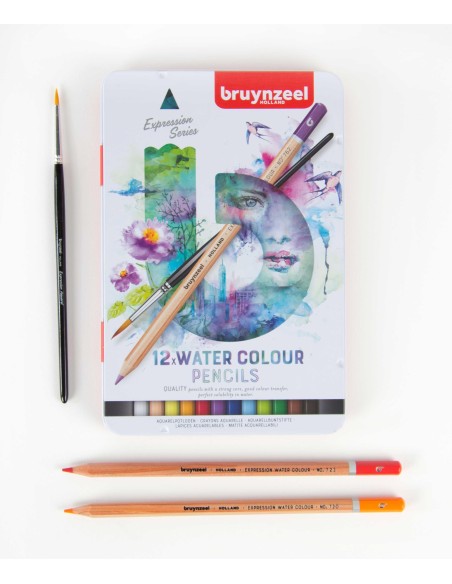 Caja Lápices Bruynzell Acuarelables 12 Unidades