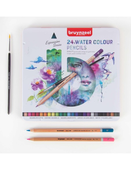 Caja Lápices Bruynzell Acuarelables 24 Unidades