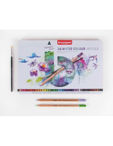 Caja Lápices Bruynzell Acuarelables 36 Unidades