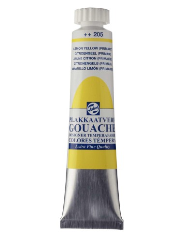 Gouache Talens Tubo 20 ml Amarillo Limón (Primario) Nº205