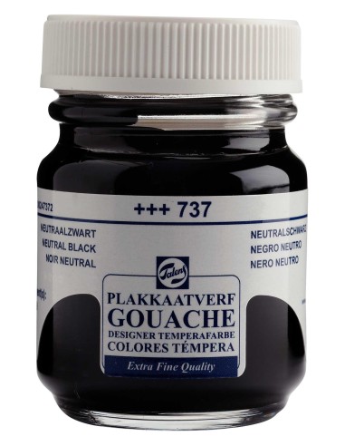 Gouache Talens Frasco 50 ml Negro Nº701