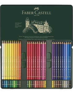 Caja Lápices Faber-Castell Metal Polychromos 60 Unidades