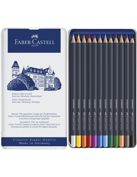 Caja Lápices Faber-Castell Metal Golfaber 12 Unidades